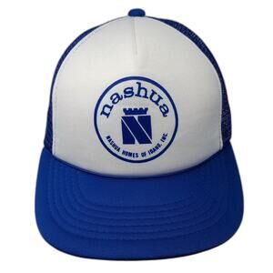 That Hat Trucker Hat Blue White OS Nashua Homes of Idaho Mesh Snapback hat